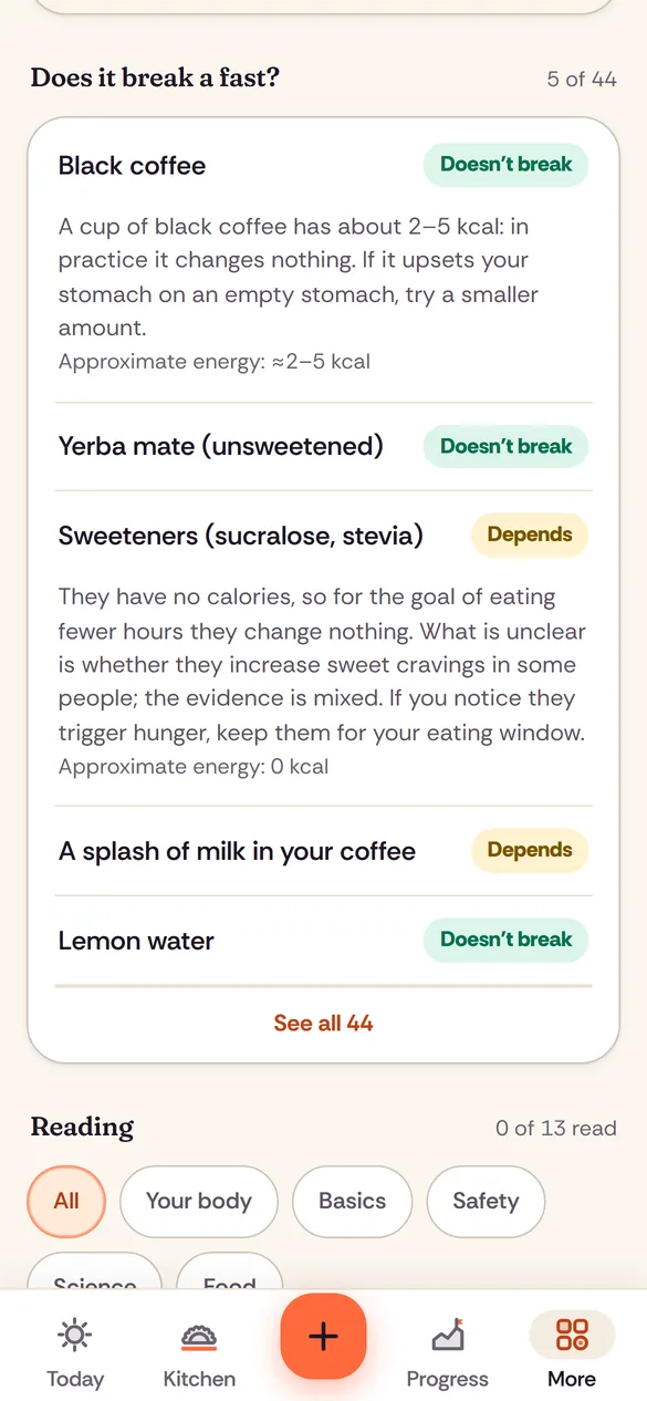 Does coffee break a fast? 44 answers